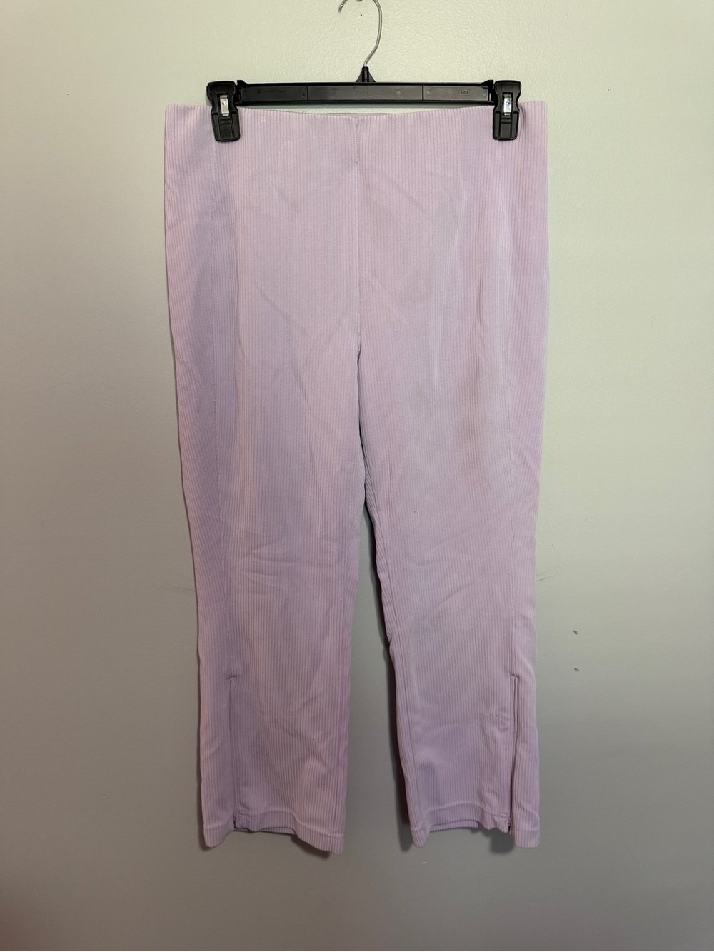Lululemon Ribbed Softstreme Zip-Leg High-Rise Cropped Pant 25" Size 14